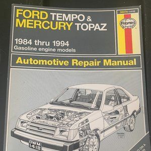 Haynes Ford Tempo & Mercury Topaz 1984-1994 Repair Service Manual 36078 (1418)